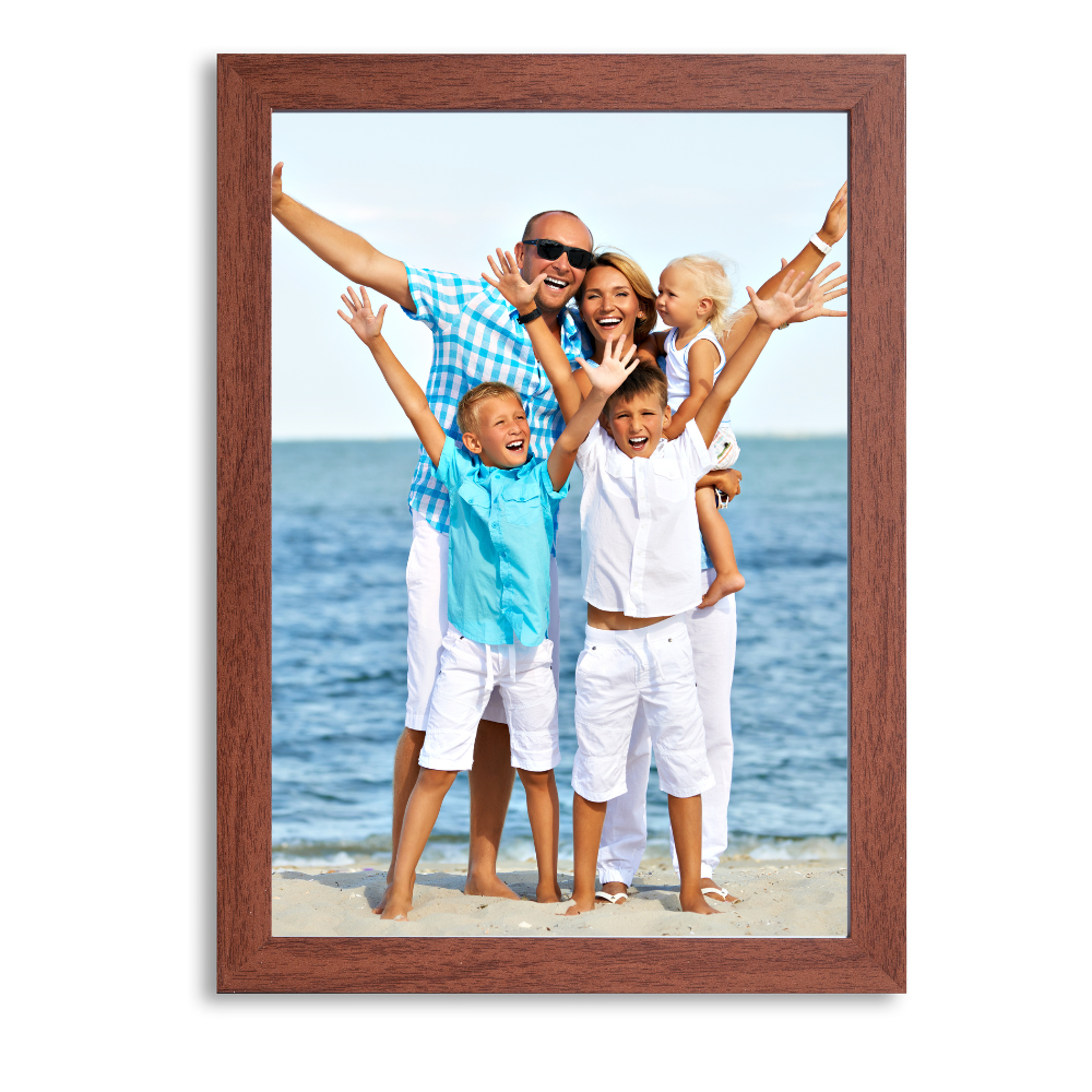 Familienbilderrahmen braun