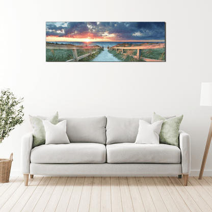 Acrylglasbild Ostfriesland Düne Weg zum Strand